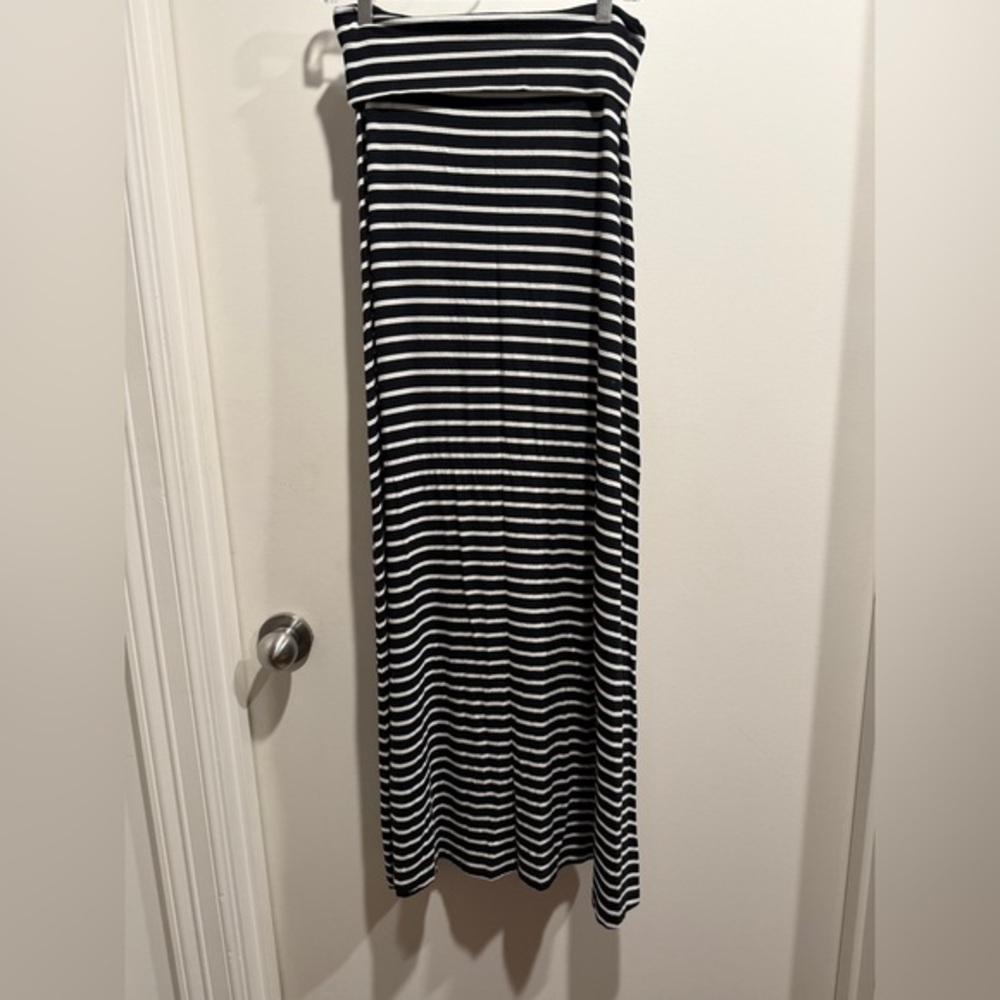 Twik Black and White Striped maxi skirt. Excellent condition.